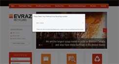 Desktop Screenshot of evrazrecycling.com